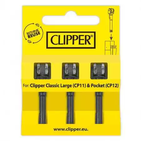 Clipper Pack 3 mollet avec Pierre de rechange Briquet Clipper CLIPPER  Accessoires  Grossiste