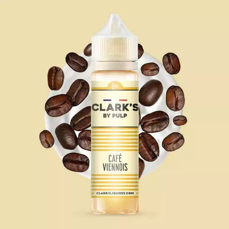 E-liquide Café Viennois 50 ml - Clark's by Pulp - E-liquide prêt-à-vaper CLARK'S  NOS E-LIQUIDES