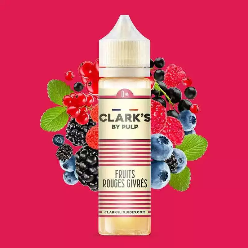 E-liquide Fruits Rouges Givrés 50 ml - Clark's by Pulp CLARK'S  NOS E-LIQUIDES MIX 'N' VAPE 