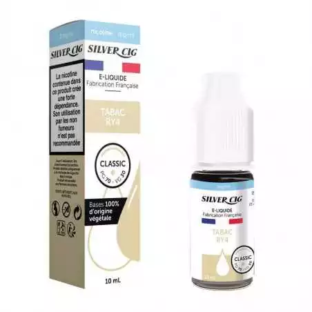 E-liquide Tabac RY4 - Silver Cig SILVER CIG  NOS E-LIQUIDES SILVER CIG  Grossiste buraliste