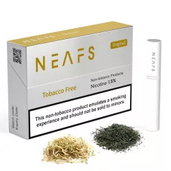 NEAFS Original (tabac blond) 1.5% nicotine bâtonnets chauffants (Heat Not Burn) sans tabac (20 bâtonnets)