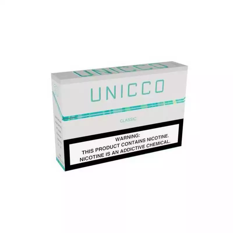 unicco Classic (saveur tabac) stick heets aux herbes (hnb) au sel de nicotine sans tabac - unicco - compatible iqos
