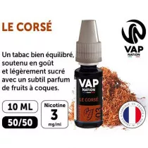 Vap Nation E-liquide Tabac 10ml VAP NATION  NOS E-LIQUIDES VAP NATION  Grossiste buraliste wholesale