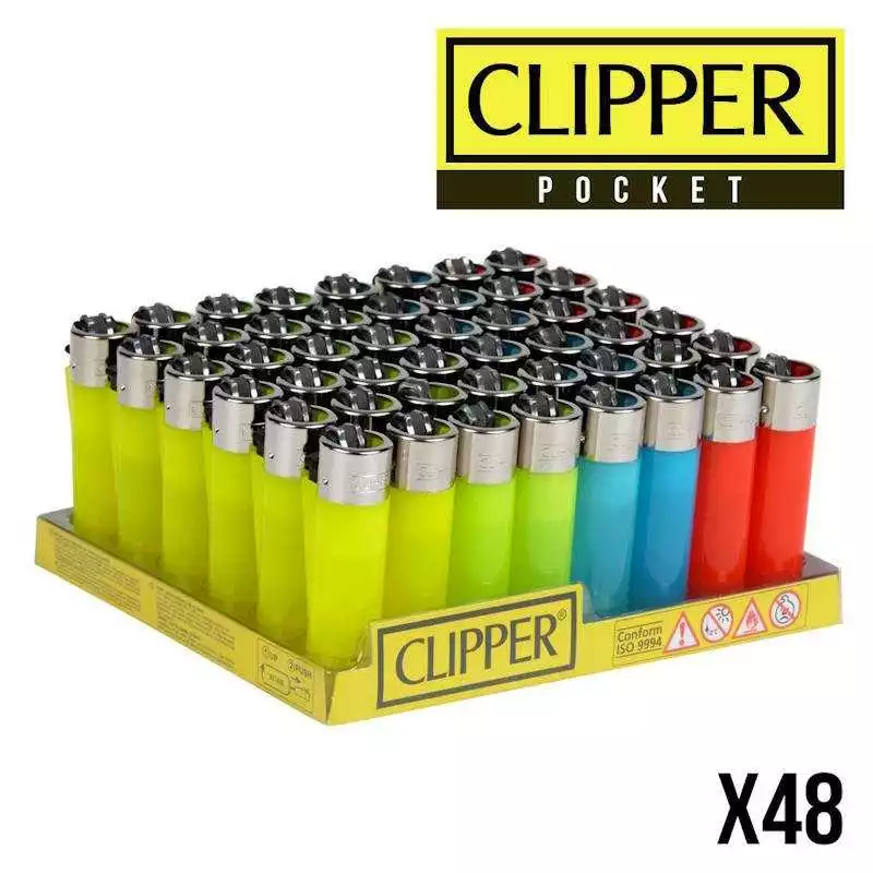 Briquet Clipper Pocket translucide x48 CLIPPER  Briquets Clipper  Grossiste buraliste wholesale
