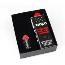Zippo coffret fumeur - Essence à briquet + pierre+ boîte d'origine Zippo  Accessoires  Grossiste