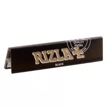 RIZLA + Slim Noir - boîte de 50 carnets (Cahier) Rizla+  FEUILLES SLIM (LONGUE)  Grossiste