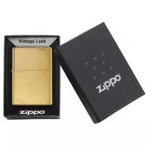 Zippo Vintage en laiton poli barres obliques - high polish Brass Zippo  Briquets Zippo  Grossiste