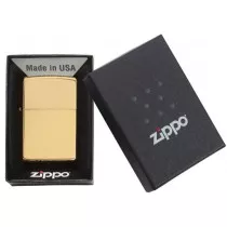 Zippo Laiton poli classique - High Polish Zippo  Briquets Zippo  Grossiste buraliste wholesale