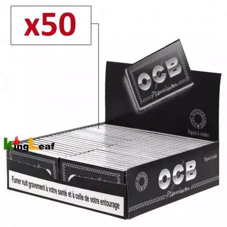 Boite de 50 cahiers - Papier OCB noir regular double premium de 100 feuilles à rouler OCB  NOS