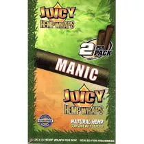 Boite MANIC (mangue) Blunt au feuille de chanvre (Hemp) Juicy Jays - Blunt sans tabac - (2 x feuilles)
